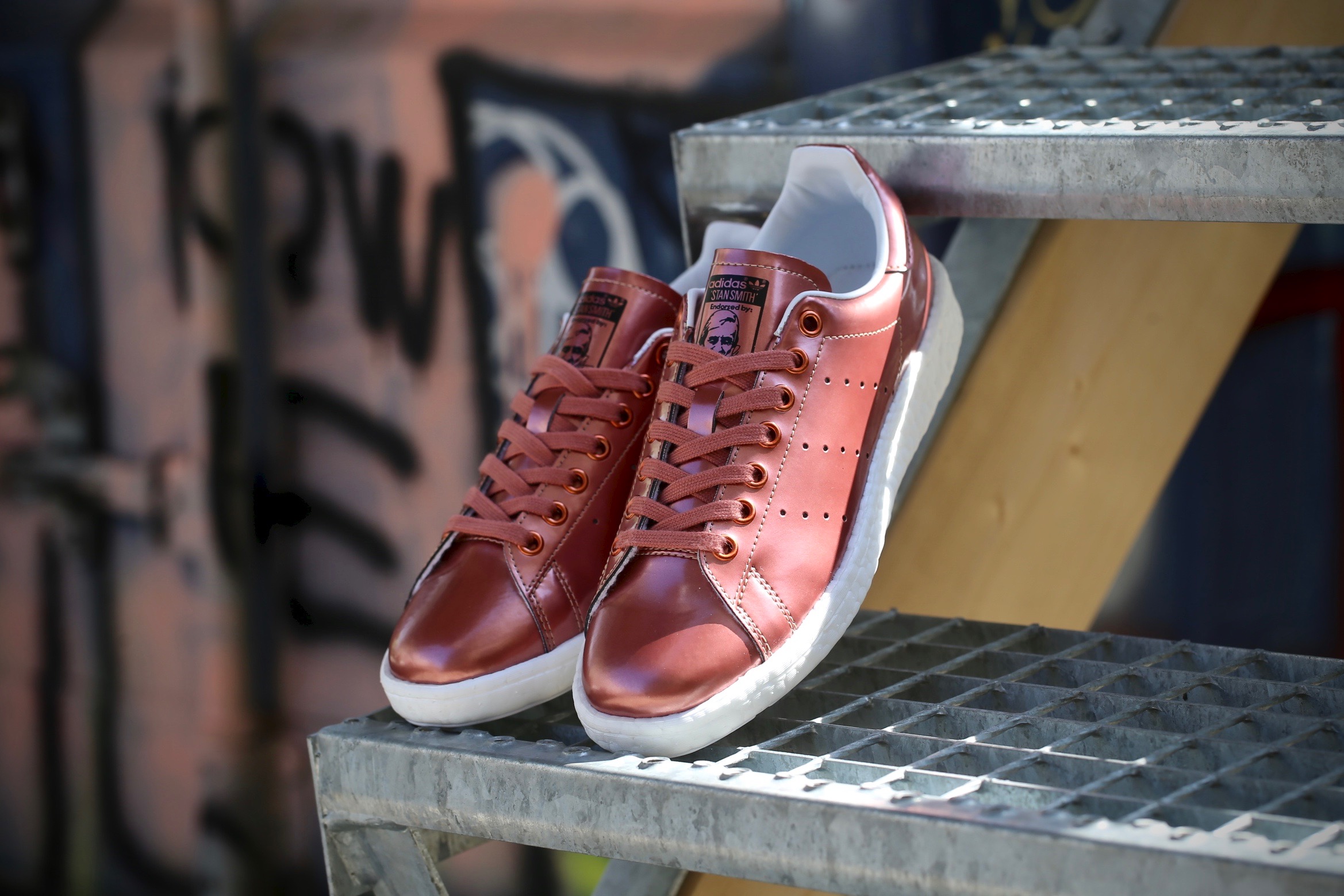 adidas Originals Stan Smith Boost W – Copper Metallic / Footwear White –  STASP