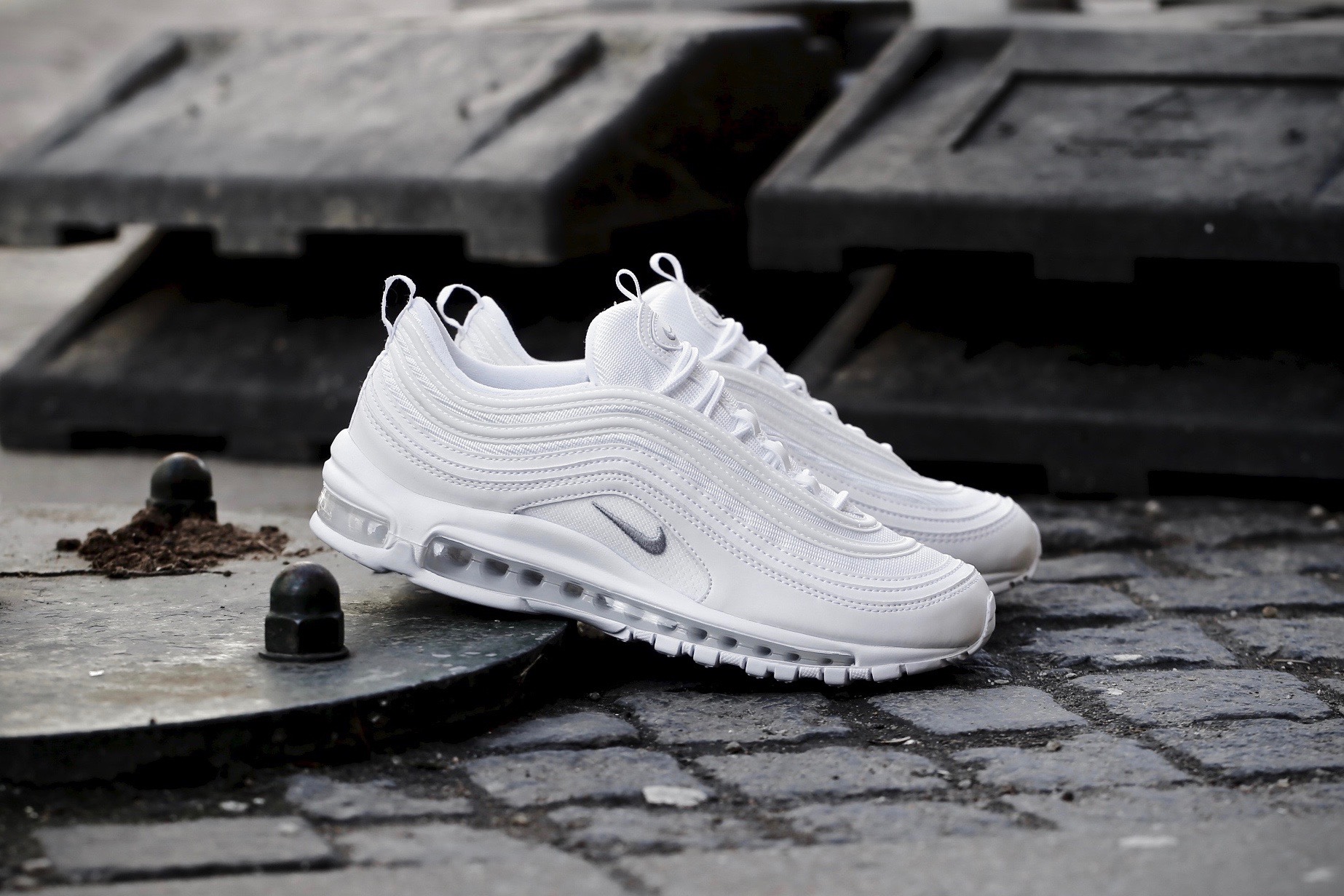 nike air max 97 white and wolf grey